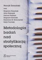 Okładka książki Metodologia badań nad stratyfikacją społeczną