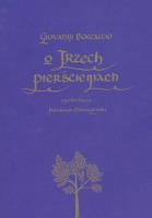 O trzech pierścieniach. Autor: Boccaccio Giovanni. SmakLiter.pl Okładka książki O trzech pierścieniach