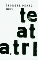 Okładka książki Teatr I
