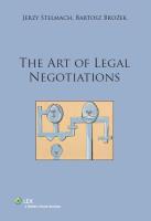 The art of legal negotiations. Autor: Brożek Bartosz, Stelmach Jerzy. SmakLiter.pl Okładka książki The art of legal negotiations