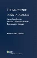 Okładka książki Tłumaczenie poświadczone