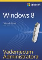 Vademecum Administratora. Windows 8. Autor: Stanek William R.. SmakLiter.pl Okładka książki Vademecum Administratora. Windows 8