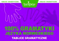 100% gramatyki j. norweskiego Tablice. Autor: Szymon Kasperek. SmakLiter.pl Okładka książki 100% gramatyki j. norweskiego Tablice