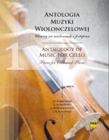 Antologia muzyki wiolonczelowej. Autor: Dobrzyński Ignacy Feliks, Noskowski Zygmunt, Rogowski Ludomir Michał, Wierzbiłłowicz Aleksander. SmakLiter.pl Okładka książki Antologia muzyki wiolonczelowej
