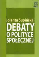 Okładka książki Debaty o polityce społecznej