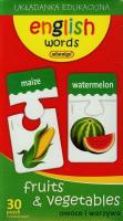 English words fruits & vegetables. Wydawca: Adamigo. SmakLiter.pl Opakowanie English words fruits & vegetables