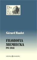 Filozofia Niemiecka po 1945 TW. Autor: Raulet Gerard. SmakLiter.pl Okładka książki Filozofia Niemiecka po 1945 TW