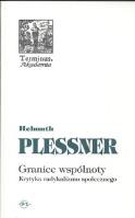 Granice wspólnoty. Autor: Helmuth Plessner. SmakLiter.pl Okładka książki Granice wspólnoty