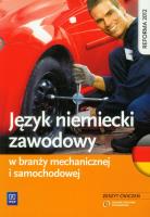 Język niemiecki zawodowy w branży samochodowej. Autor: Piotr Rochowski. SmakLiter.pl Okładka książki Język niemiecki zawodowy w branży samochodowej