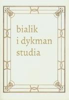 Literackie spotkania w międzywojennej Polsce. Chaim Nachman Bialik i Salomon Dykman. Autor: praca zbiorowa. SmakLiter.pl Okładka książki Literackie spotkania w międzywojennej Polsce. Chaim Nachman Bialik i Salomon Dykman