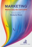 Marketing Materiały do ćwiczeń. Autor: Rosa Grażyna. SmakLiter.pl Okładka książki Marketing Materiały do ćwiczeń