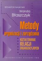 Okładka książki Metody organizacji i zarządzania