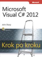 Microsoft Visual C# 2012. Krok po kroku. Autor: Sharp John. SmakLiter.pl Okładka książki Microsoft Visual C# 2012. Krok po kroku