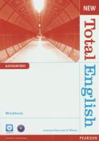 New Total English Advanced Workbook z płytą CD. Autor: Clare Antonia, Wilson J.J.. SmakLiter.pl Okładka książki New Total English Advanced Workbook z płytą CD