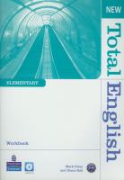 New Total English Elementary Workbook z płytą CD. Autor: Foley Mark, Hall Diane. SmakLiter.pl Okładka książki New Total English Elementary Workbook z płytą CD