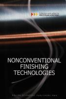 Nonconventional Finishing Technologies. Autor: Korzyński Mieczysław. SmakLiter.pl Okładka książki Nonconventional Finishing Technologies
