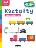 Rysuję i ścieram. Kształty. Autor: Marzenna Dobrowolska. SmakLiter.pl Okładka książki Rysuję i ścieram. Kształty
