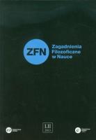 Okładka książki Zagadnienia Filozoficzne w Nauce nr 52