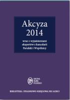 Akcyza 2014. Wydawca: Oficyna Prawa Polskiego. SmakLiter.pl Opakowanie Akcyza 2014