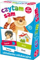 Czytam sam układanka edukacyjna. Wydawca: Kukuryku. SmakLiter.pl Opakowanie Czytam sam układanka edukacyjna