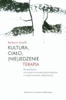 Kultura, ciało, (nie)jedzenie. Terapia. Autor: Barbara Józefik. SmakLiter.pl Okładka książki Kultura, ciało, (nie)jedzenie. Terapia