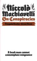On Conspiracies. Autor: Niccolo Machiavelli. SmakLiter.pl Okładka książki On Conspiracies