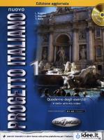 Progetto Italiano Nuovo 1 ćwiczenia. Autor: Marin Telis. SmakLiter.pl Okładka książki Progetto Italiano Nuovo 1 ćwiczenia