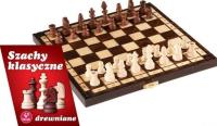 Szachy klasyczne drewniane. Wydawca: Kukuryku. SmakLiter.pl Opakowanie Szachy klasyczne drewniane