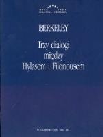 Trzy dialogi między Hylasem i Filonousem. Autor: Berkeley George. SmakLiter.pl Okładka książki Trzy dialogi między Hylasem i Filonousem