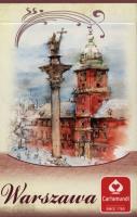 WARSZAWA AKWARELE - talia 55 kart. Wydawca: Cartamundi. SmakLiter.pl Opakowanie WARSZAWA AKWARELE - talia 55 kart