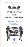 Where I Lived, and What I Lived For. Autor: Henry David Thoreau. SmakLiter.pl Okładka książki Where I Lived, and What I Lived For