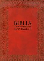 Okładka książki Biblia z komentarzami Jana Pawła II