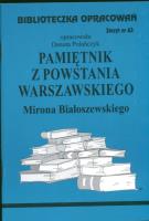 Okładka książki Biblioteczka opracowań nr 063 Pamiętnik z powst...