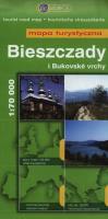Bieszczady i bukovske vrchy Mapa turystyczna 1:70 000. Autor: Opracowanie zbiorowe. SmakLiter.pl Okładka książki Bieszczady i bukovske vrchy Mapa turystyczna 1:70 000