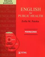 Okładka książki English for public health + kod Podręcznik