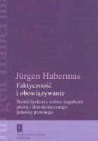 Faktyczność i obowiązywanie. Autor: Jurgen Habermas. SmakLiter.pl Okładka książki Faktyczność i obowiązywanie
