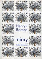 Miary. Autor: Bereza Henryk. SmakLiter.pl Okładka książki Miary