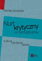 Nurt krytyczny w  zarządzania. Autor: Zawadzki	 Michał. SmakLiter.pl Okładka książki Nurt krytyczny w  zarządzania