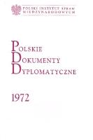Opakowanie Polskie dokumenty dyplomatyczne 1972