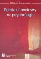 Okładka książki Pomiar ilościowy w psychologii