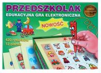 Przedszkolak Edukacyjna gra elektroniczna. Autor: JAWA. SmakLiter.pl Okładka książki Przedszkolak Edukacyjna gra elektroniczna