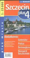 Okładka książki Szczecin plus 4 1:25 000 plan miasta