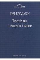 Okładka książki Twierdzenia o istnieniu i istocie
