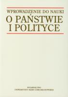 Okładka książki Wprowadzenie do nauki o państwie i polityce