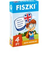 Angielski. Fiszki. 4 gry do nauki. Autor: Kinga Perczyńska (red.). SmakLiter.pl Okładka książki Angielski. Fiszki. 4 gry do nauki