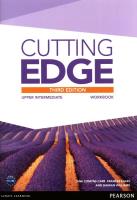 Cutting Edge Upper Intermediate Workbook. Autor: Sarah Cunningham, Peter Moor, Damian Williams. SmakLiter.pl Okładka książki Cutting Edge Upper Intermediate Workbook