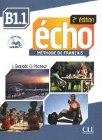 Okładka książki Echo B1.1 Podręcznik 2 Edycja + CD MP3