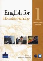 Okładka książki English for IT 1 SB+CD LONGMAN