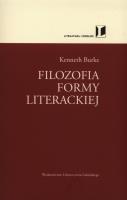 Okładka książki Filozofia formy literackiej