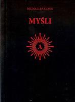 Myśli. Autor: Bakunin Michaił. SmakLiter.pl Okładka książki Myśli